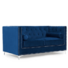 Blue Velvet 2 Seater Sofa