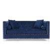 Blue Velvet 3 Seater Sofa