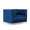 Blue Velvet Armchair