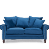 Blue Velvet 2 Seater Sofa