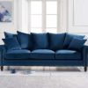 Blue Velvet 3 Seater Sofa