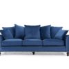 Blue Velvet 3 Seater Sofa